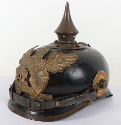 Scarce Imperial German Baden Eratz Steel Pickelhaube - 6
