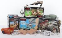 Four Vintage Star Wars ROTJ boxed vehicles