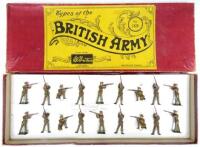 Britains RARE set 1328, British Infantry firing, service dress