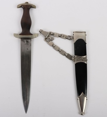 Third Reich SS Officers Chained Dress Dagger - 4