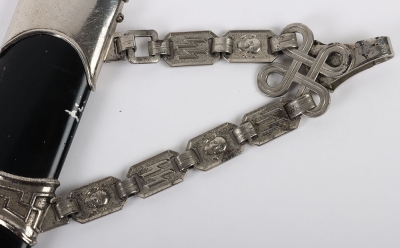 Third Reich SS Officers Chained Dress Dagger - 11