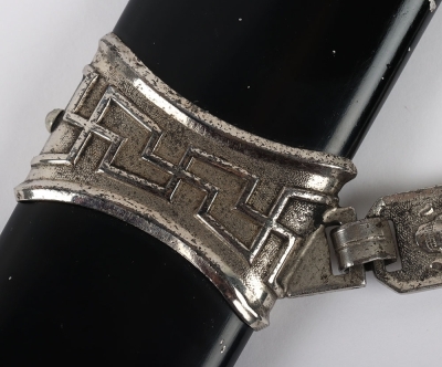 Third Reich SS Officers Chained Dress Dagger - 13