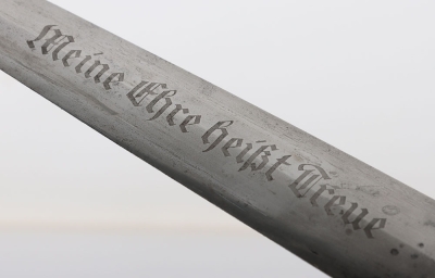 Third Reich SS Officers Chained Dress Dagger - 18