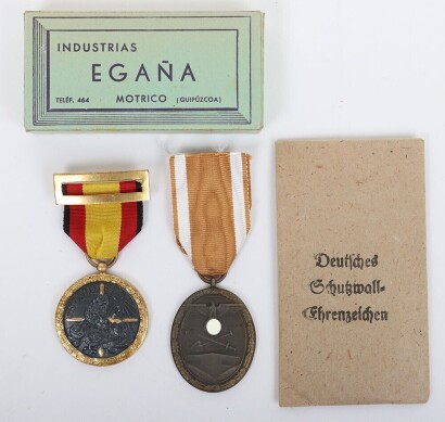 Third Reich West Wall Medal in Packet of Issue