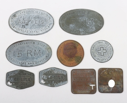 WW2 German Channel Island Occupation Tokens