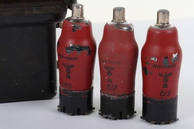 WW2 German Kriegsmarine Philips Red frequency Tubes - 2