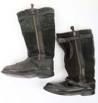 WW2 German Luftwaffe Flying Boots, Unmatched Pair. - 5