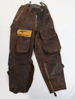 Luftwaffe Two Piece Leather Flight Suit - 4