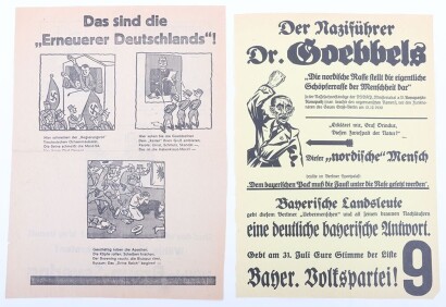 Anti-Goebbels NSDAP Poster by the Bavarian Peoples Party