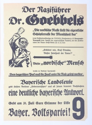 Anti-Goebbels NSDAP Poster by the Bavarian Peoples Party - 3