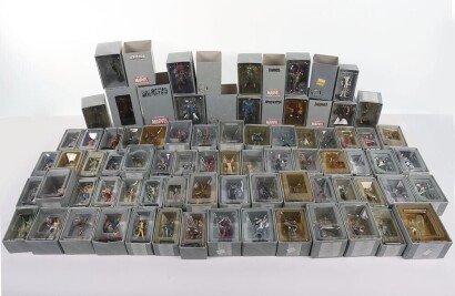 Large Quantity of The Classic Marvel Figurine Collection Figures Eaglemoss. Including Spiderman, Dr Doom, Wolverine, Gambit and more. In boxes. (A lot).