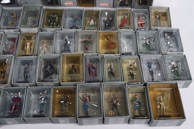 Large Quantity of The Classic Marvel Figurine Collection Figures Eaglemoss. Including Spiderman, Dr Doom, Wolverine, Gambit and more. In boxes. (A lot). - 4
