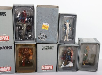 Large Quantity of The Classic Marvel Figurine Collection Figures Eaglemoss. Including Spiderman, Dr Doom, Wolverine, Gambit and more. In boxes. (A lot). - 7