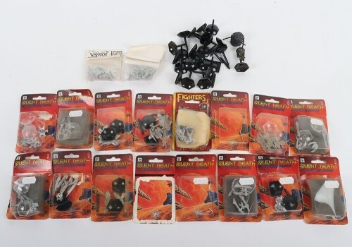 Fourteen packets of Silent Death miniatures models in packets.