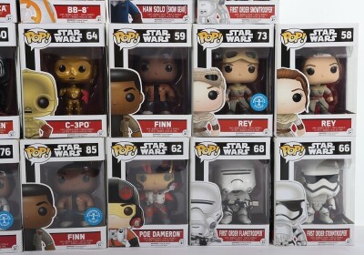 Sixteen Funko POP Star Wars Vinyl Action Figures boxed. - 3