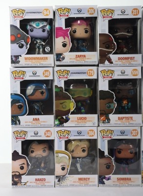 Fifteen Funko POP Games Overwatch Vinyl Action Figures boxed. - 2