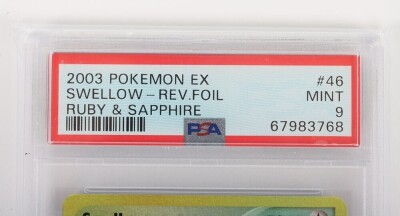 Three Graded PSA Pok&eacute;mon Trading Cards. - 5