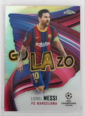 2021 Topps Chrome Lionel Messi Golazo Football Graded MGC 10 Trading card. - 6