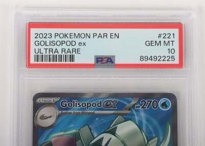 2023 Pok&eacute;mon PAR EN GOLISOPOD EX ULTRA RARE Graded PSA 10 Trading Card. - 3