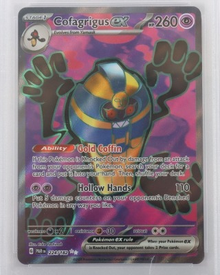 2023 Pok&eacute;mon PAR EN COFAGRIGUS EX ULTRA RARE Graded PSA 10 Trading Card. - 3