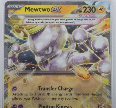 2023 Pok&eacute;mon Par En Mewtwo EX Graded PSA 10 #58 Trading Card. - 4