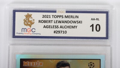 Three Football Graded Trading Cards MGC. - 5