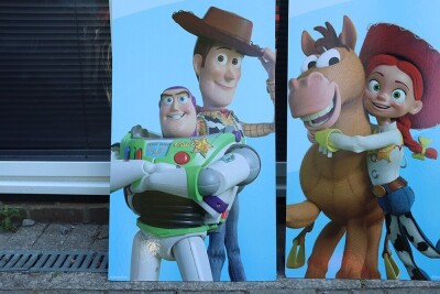 Two Large Point of Sale POS Promotional Banner for Disney Pixar Toy Story 5 2026 Movie Film. - 4