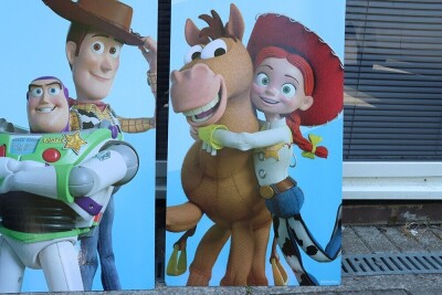 Two Large Point of Sale POS Promotional Banner for Disney Pixar Toy Story 5 2026 Movie Film. - 5