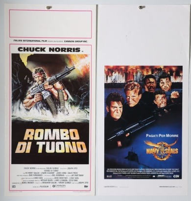 Two Original Movie Film cinema Italian Locadina Locandina Posters.