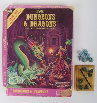 Vintage TSR Dungeons and Dragons 1 Basic Set.