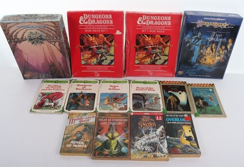 Collection of Dungeons and Dragons Fantasy Role Playing Games TSR and Fantasy Books.