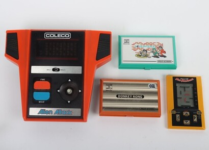 Collection of Vintage Handheld Video Console Games.