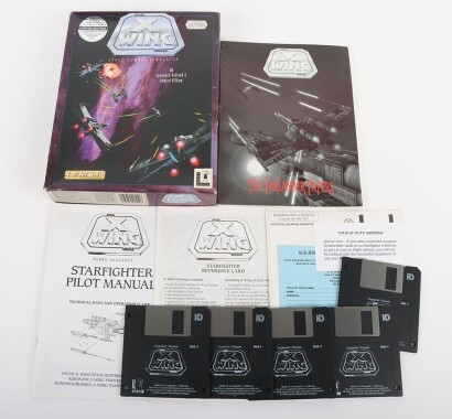 X-Wing Star Wars disc PC game, 1992 Boxed.