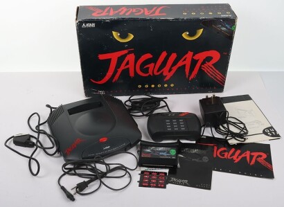 Vintage Atari Jaguar Boxed Console with Cybermorph Cartridge game.