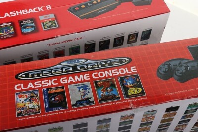 Four Retro Modern Games Consoles boxed. - 3