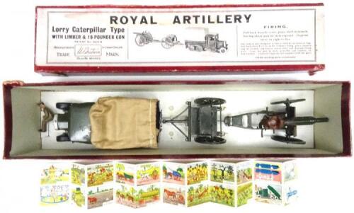 Britains set 1462, Royal Artillery Lorry, Caterpillar type with Limber and 18pdr Gun