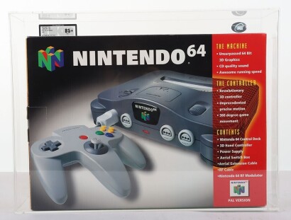 Scarce Graded UKG Nintendo 64 N64 Video Games Console.