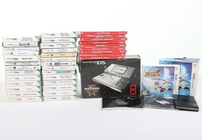 Collection of Nintendo DS 3DS and Switch Empty boxes.