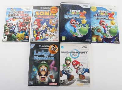 Collection of Nintendo Gamecube Game Cube and Wii video games. - 3