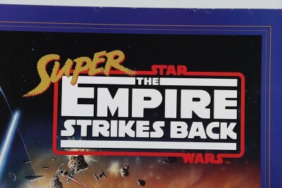 Promotional Super Nintendo SNES Star Wars Game Poster. - 2