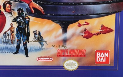 Promotional Super Nintendo SNES Star Wars Game Poster. - 3