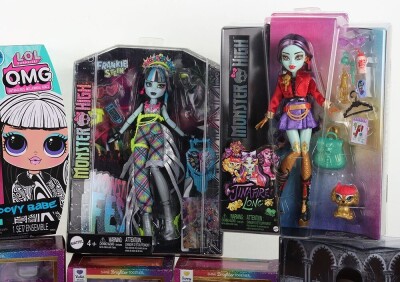 Nine Monster High, Rainbow High and LOL Dolls Mattel MGA. - 4