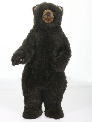 Baby Ditz Designs Ohio Floor Standing Black Plush Stuffed Bear.