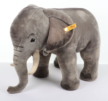 Large Studio Steiff Elephant with Tag.