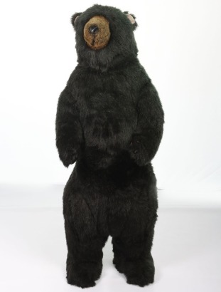 Ditz Designs Ohio Floor Standing Black Plush Stuffed Bear.