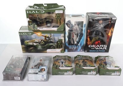 Collection of Video Games related Action Figures and Toys.
