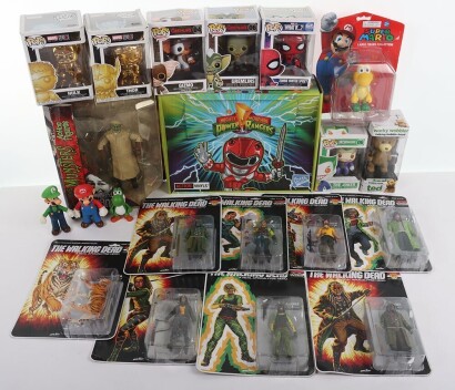 Collection of Funko Pops and other Action Figures.