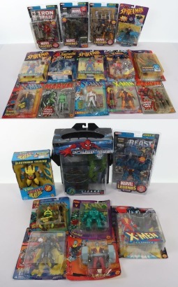 Quantity of Marvel DC Super Hero Action Figures.