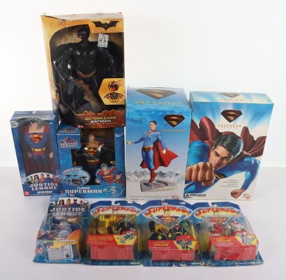 Collection of DC Superman and other action figures and Toys.
