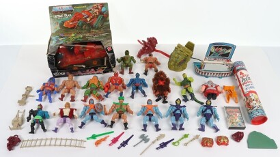 Collection of Vintage Masters of the Universe He-Man Action Figures and more.